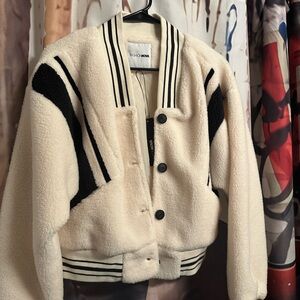 CLOSET CLOSING Fashion Nova Women's Cream and Black Jacket NWT